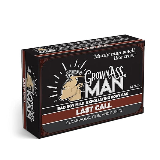 Grown Ass Man Co. Body Bars (Mild Exfoliating Variety Pack, 3-Pack)