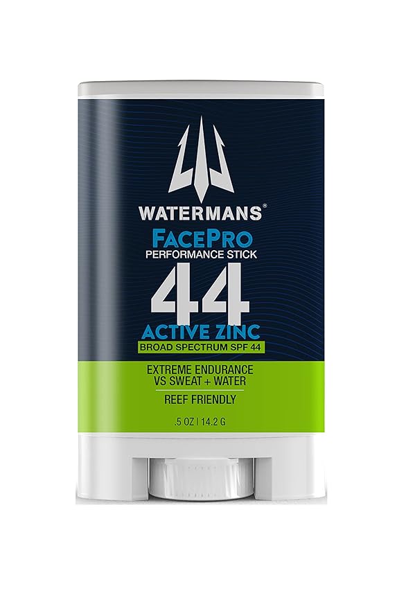 Watermans FacePro SPF 44 Sunscreen Stick - Zinc Oxide Mineral Sunscreen, Reef Safe, Broad Spectrum