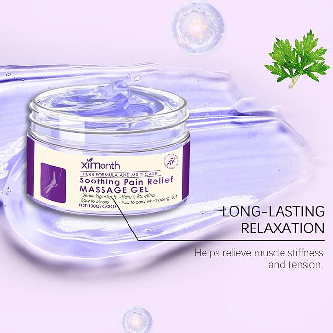 2 Pcs Joint Soothing Massage Gel, Joint Activities Throughout Release Muscle and Relief Gel.