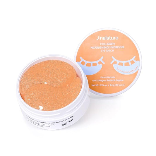Collagen Nourishing Hydrogel Under-Eye Patch with Retinol and Peptides for Firmness and Hydration, 30 Pairs (60 ea)