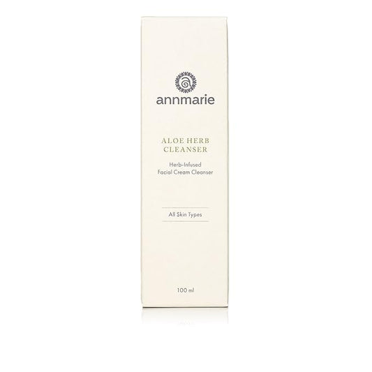Annmarie Skin Care Aloe Herb Facial Cleanser - Gentle, pH-Balanced Cleanser with Aloe Vera, Coconut Oil & Calendula, Suitable for All Skin Types (100mL, 3.4 fl oz)