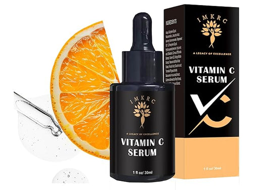 Vitamin C Serum, 20% L-Ascorbic Acid, with Hyaluronic Acid, Ferulic Acid, Vitamin E, 30ml