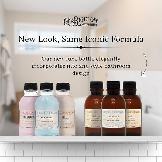 C.O. Bigelow Aqua Mellis Body Wash, Iconic Collection Moisturizing Body Wash with Coconut Oil & Aloe Vera, 10.5 Fl Oz