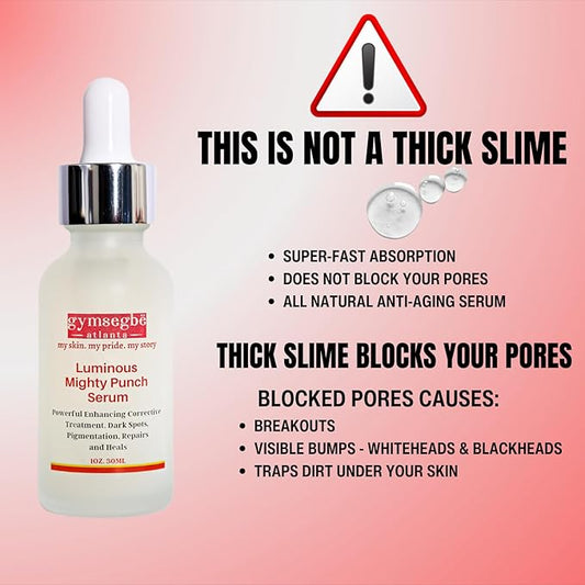 gymsegbë Wrinkle Reduce Luminous Serum, Snail Mucin Essence, and Dynamic Hydrating Toner - Korean Anti-aging Bundle S