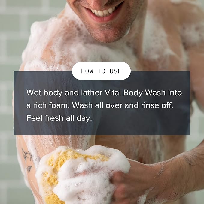 Cardon Acne Clearing Men's Body Wash, Korean Skin Care, All Natural Green Tea Extract, Sea Buckthorn, & Cica Combat Breakouts, Prevent Body Odor to Deeply Cleanse w/o Stripping (1 PK)