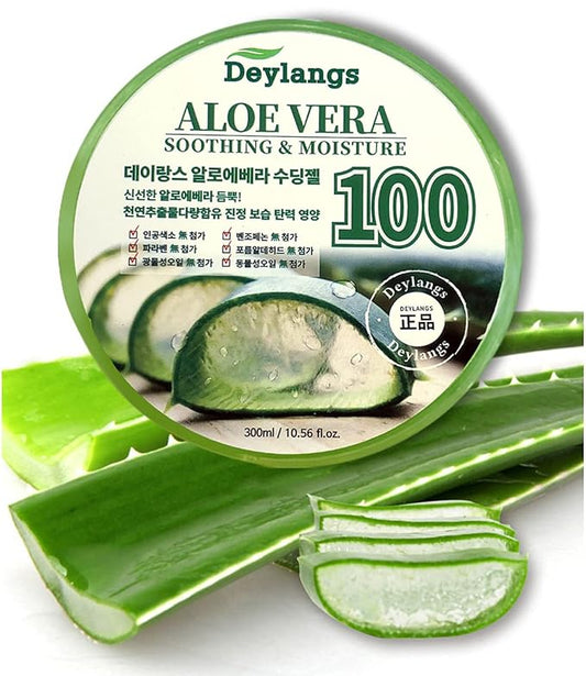 SELY Korean Cosmetics Soothing Moisture Aloe Vera Gel (300ml (10.6oz))