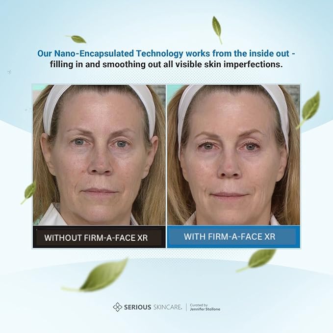 Serious Skincare - Instant FIRM A FACE XR - Temporary Face Tightener - Invisibly Firm, Lift, and Smooth the Look of Fine Lines, Deep Wrinkles and Pores - Anti-Aging Retinol - 3.2 Fl Oz (2Pack)