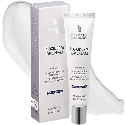 Vitamin K1 Oxiderm Cream Minimizing Appearance of Old and New Scars, Dark Eye Circles, Bruises, Varicose Veins, Purpura and Redness 1.01Oz