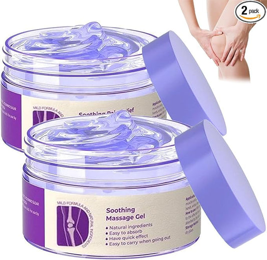 2 PCS Joint Gel Purple Gel，Soothing Massage Cream，Joint Activities Throughout The Body，Soothes for Knees, Hands, Lumbar, Neck and Shoulders