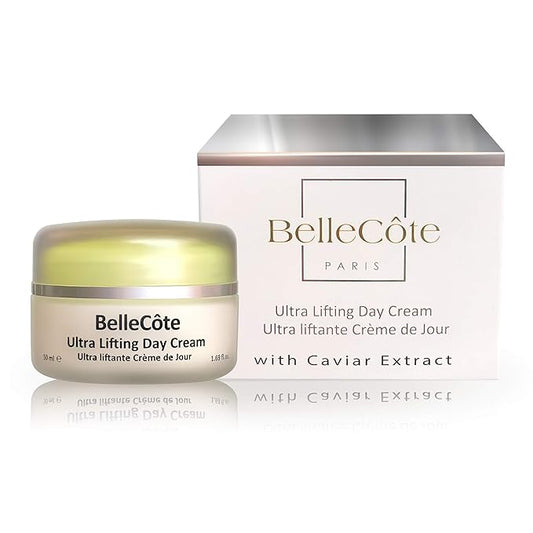 Caviar Ultra Lifting Day Cream - Anti Aging with Hyaluronic Acid, Peptides & Avocado Oil | Boosts Collagen Synthesis & Reduces Lines and Wrinkles | For Dehydrated Face Skin 1.6 fl oz