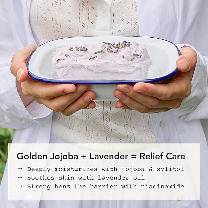 Whipped Korean Skincare Face Wash, Moisturizing Vegan Cream Facial Cleanser for Redness, Dry Skin with Niacinamide, Hyaluronic Acid, Ceramide, Jojoba & Lavender, Doubles as a Face Mask, 4.5 oz