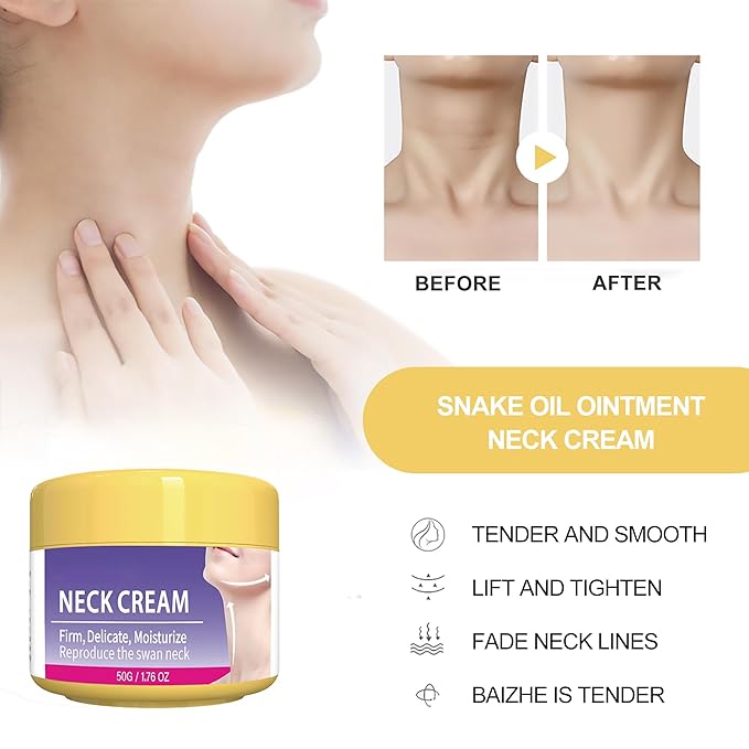 Neck Firming and Anti-Wrinkle Cream, Moisturizing Cream, Lift Sagging Skin & Improve Fine Lines & Relieve Dryness & Even Skin Tone, 1.76 OZ, for All Skin Types.