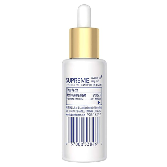 Head & Shoulders Supreme with Argan Oil and Vitamin E, Hydrating Scalp Serum, Fresh, 1.3 Fl Oz