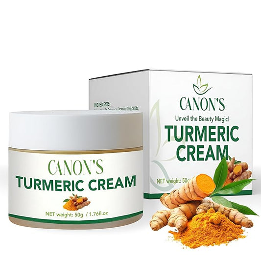Turmeric Brightening Face Cream – Anti-Aging Facial Moisturizer with Vitamin E, Reduces Dark Spots, Wrinkles, and Improves Skin Tone – Skin Lightening Cream / 1.76fl oz