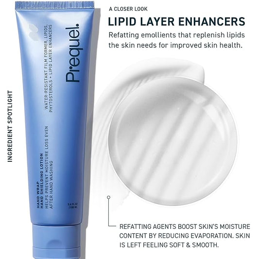 Skin Hand Wrap, Hand Cream for Dry Cracked Hands. Deep Nourishing Moisturizing Formula. Non-Greasy Balm for Women and Men. Unscented Skincare with Moisture Lock Formula. 3.4oz