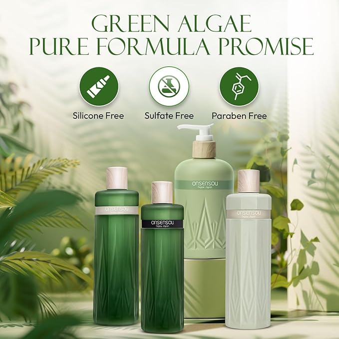 Moisturizing Body Wash for Sensitive Skin Women & Men, Full Body Wash with Hot Spring Yeast, Ocean Nutrients & Kaolin from Japan, Daily Use 10.1 Fl Oz