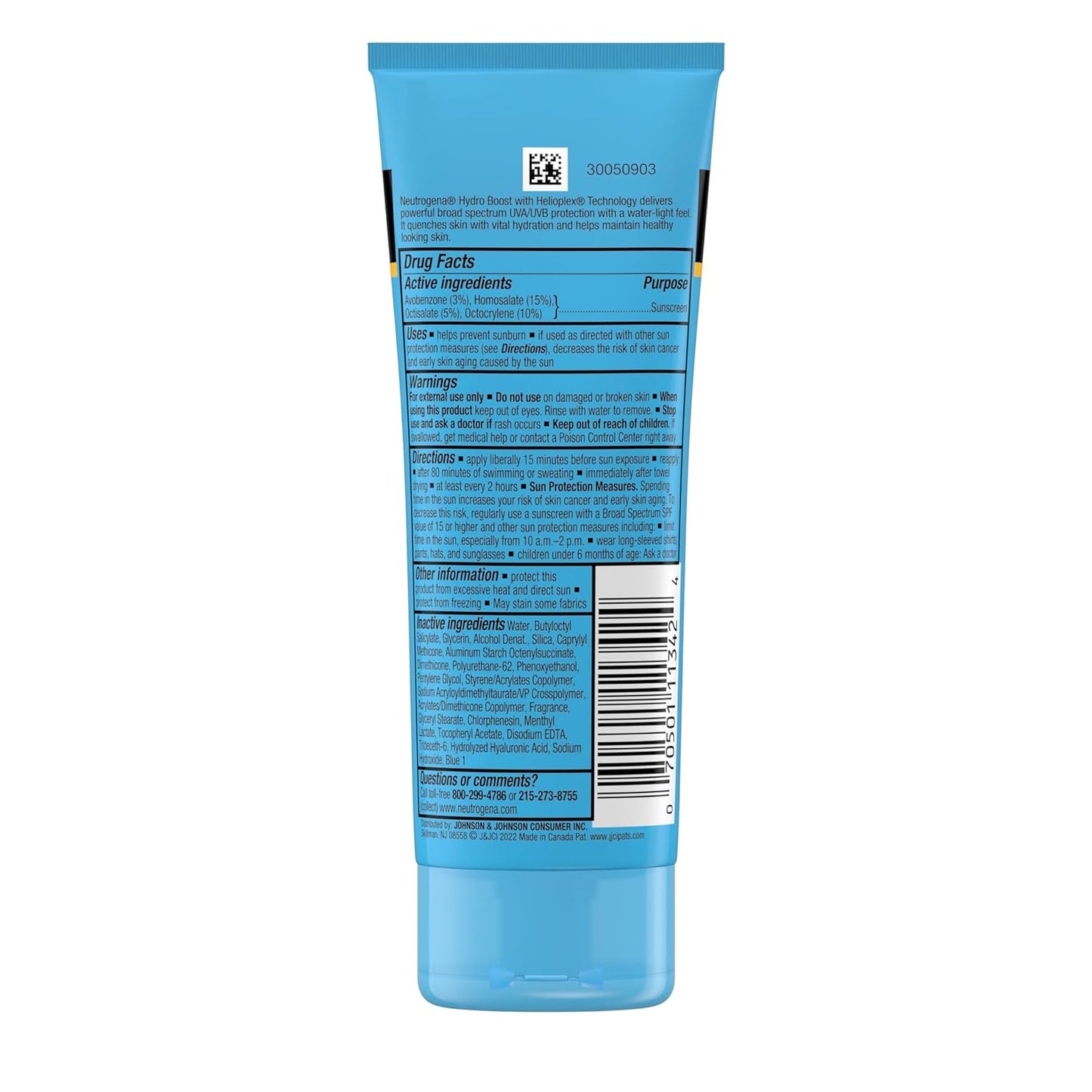 Hydro Boost Water Gel Sunscreen SPF 50 – Oil-Free, 3 oz ☀️💧