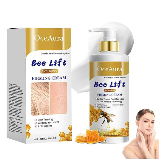 Bee Lift Anti-Aging Firming Cream, Bee Venom Cream, Wrinkle Removal & Firming, Moisturizing, Lifting & Recovery - All Skin Types - Anti-Aging Bee Venom Cream, 3.38 Fl.oz