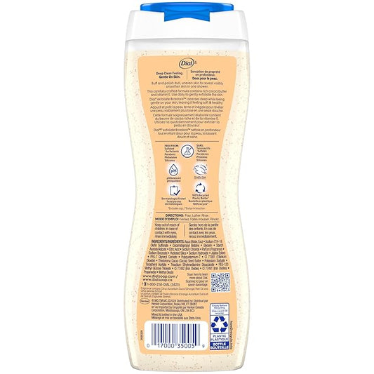 Dial Body Wash, Orange Peel & Cocoa Butter, 16 Fl Oz (Pack of 4)