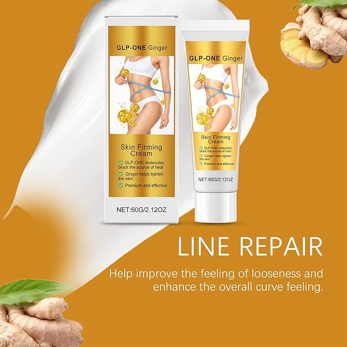 Ginger Firming Cream for Tight Lift & Firm Booty - Flat Belly Firming Cream with Ginger Extract - Skin Tightening & Smoothing Body Cream