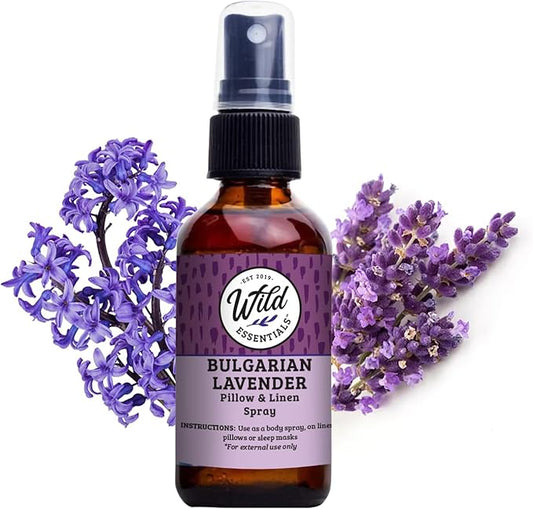 Wild Essentials All Natural Essential Oil Sprays, 2 Ounce, 60ml, Organic Witch Hazel, Aromatherapy, Made in USA