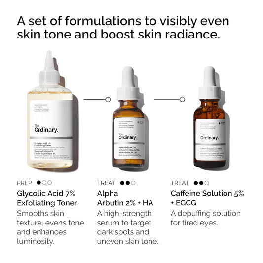 The Ordinary Bright Set – 3-Step Radiance Skincare Kit ✨🌿