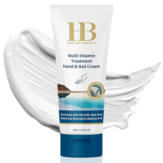 Multivitamin Hand & Nail Cream – Moisturizing Hand Lotion, Nourishing Hydration for Smooth Skin, Cuticle Care & Support for Stronger Nails - 3.4oz
