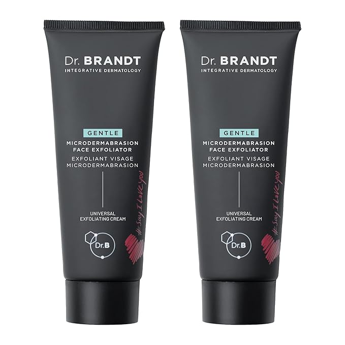 Dr. Brandt Microdermabrasion Renewing Face Exfoliator - Reduces Dull Skin, Uneven Texture, Fine Lines, Acne Scars & Wrinkles - 2.0 oz, Pack of 2