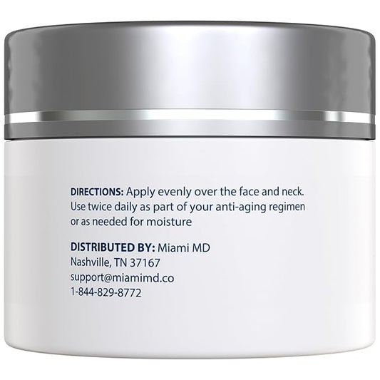 MiamiMD Age-Defying Lift & Firm Cream - Anti Aging and Skin Firming For All Types - Paraben Free - Fragrance Free Cruelty Free BHA Free 50 ml (1.7oz) - 3 PACK
