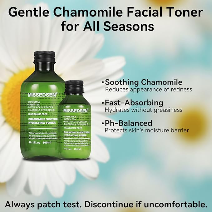 Facial Toner Hydrating Toner for Face Deep Moisturizing Skin Toner Refreshing for Sensitive, Dry, All Skin Types, Fragrance-Free Non Comedogenic 10.1Fl Oz & Travel Size 3.4Fl Oz