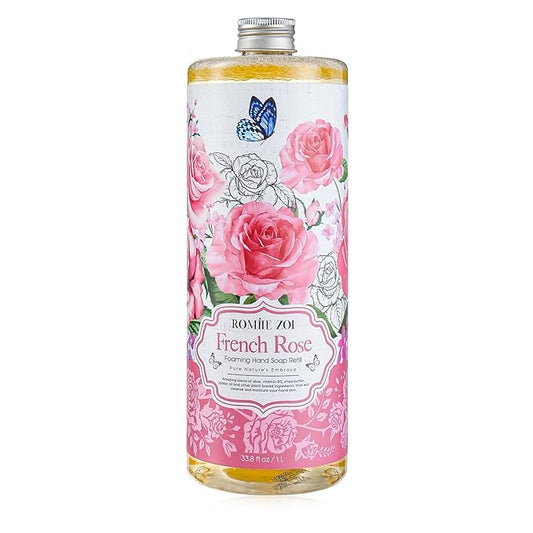 Foaming Hand Soap Refill, Rose, Gentle & Moisturizing Formula, 1 L/ 33.8 FL OZ