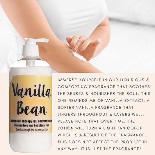 The Lotion Company, 24 Hour Skin Therapy Combo Kit, Vanilla Bean, 1 Count