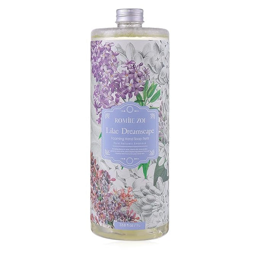 Foaming Hand Soap Refill, Lilac, Gentle & Moisturizing Formula, 1000 ML/ 33.8 FL OZ