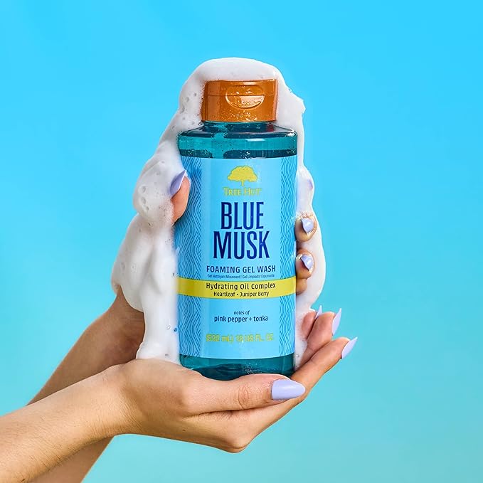 Tree Hut Tropic Blue Musk Wash, Gently Cleanses and Leaves Skin Looking Fresh and Radiant, Body Wash, 18 fl oz