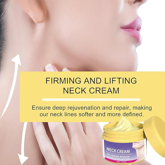 Neck Firming and Anti-Wrinkle Cream, Moisturizing Cream, Lift Sagging Skin & Improve Fine Lines & Relieve Dryness & Even Skin Tone, 1.76 OZ, for All Skin Types.
