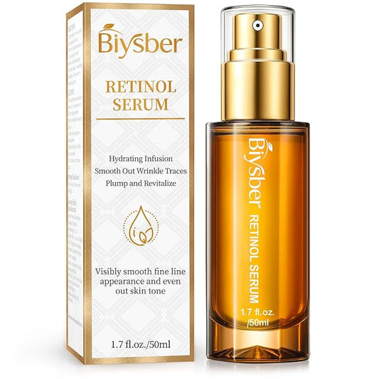 Retinol Collagen Serum for Face: Anti Aging & Anti Wrinkle Repair Serum with Boost Hydration Formula - Day/Night Facial Firming Neck Plump Skin Care for Women/Men(1.70 Fl Oz)