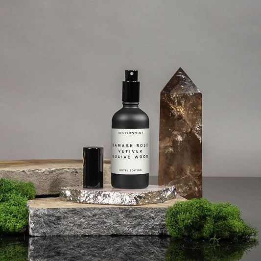 ENVIRONMENT Inspired by 5-Star Hotels FMT Room Spray, 100ml Air Freshener (Damask Rose | Vetiver | Guaiac Wood) Home Fragrance Accessories, Room Perfume, Room Deodorizer, Vegan & Cruelty-Free