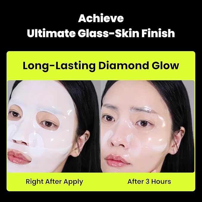 podl All-In-One Hyaluronic Hydrogel Mask(4ea) | Collagen Face Mask for Glass Glow Skin | Deep Hydration & Radiance Boosting | Improves Skin Elasticity & Firmness | Korean Face Mask Skincare