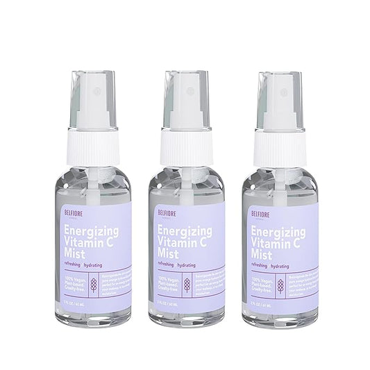 Vitamin C Mist Spray Set, Organic Face & Body Hydration, 100% Natural Orange Plant Extracts, Vegan non-GMO, 2 ounce (3 Pack)