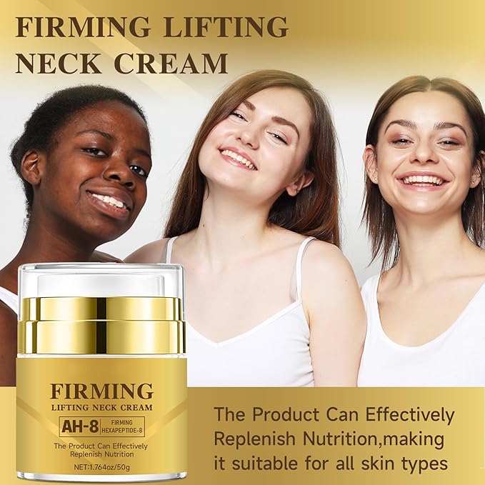 Neck Creams for Tightening and Firming, Anti-Aging Moisturizer Skin Tightening Cream for Face, Neck firming Cream with Retinol, Collagen, Hyaluronic Acid for Face lifting & Hydrating, 1.76 FL OZ