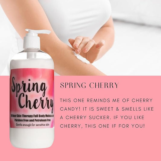 The Lotion Company 24 Hour Skin Therapy Lotion Combo Kit, Spring Cherry