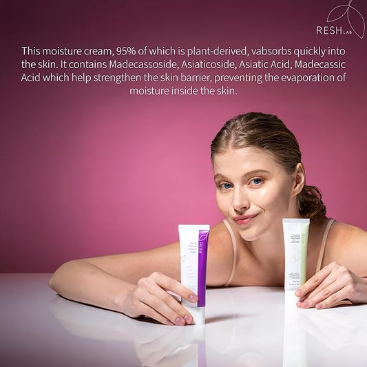 Rash Lab Cica Cream – Korean Centella Face Moisturizer for Sensitive Skin | Anti-Redness Soothing Repair Cream with Niacinamide & Ceramide | Lightweight Hydrating Daily Facial Moisturizer 50 ml