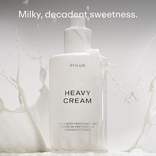 PHLUR Heavy Cream Body Mist – Hair and Body Mist & Body Spray Marshmallow, Whipped Cream, Jasmine, Coconut & Vanilla Body Spray (8 FL Oz)