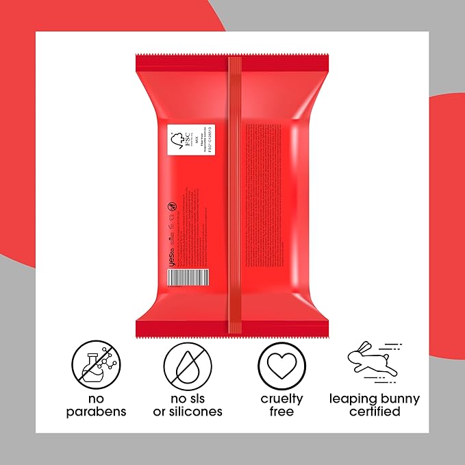 Yes To Tomatoes Clear Skin Acne Fighting Facial Wipes, Acne Prone Skin + Helps Control Oil + Salicylic Acid + 95% Natural Ingredients, 30 Count (Pack of 2)