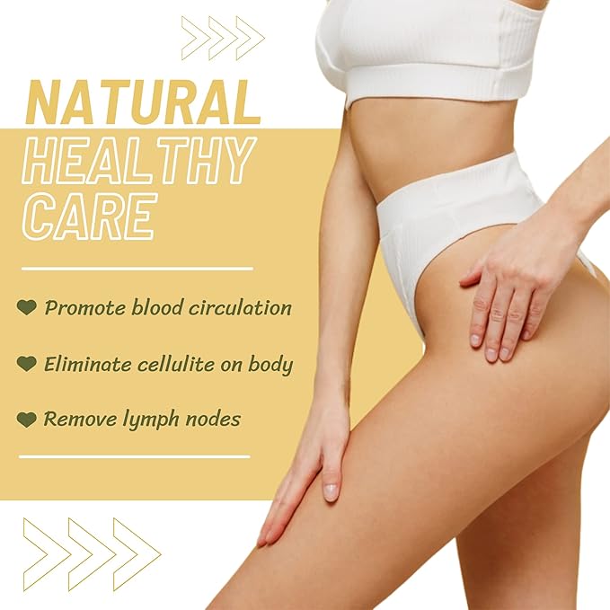 Ginger Soap Lymphatic Drainage Pack 3 - Anti-Cellulite Skin Tightening - Natural Ingredients Detox Soaps for Deep Clean Shower, Detoxification, Rejuvenating