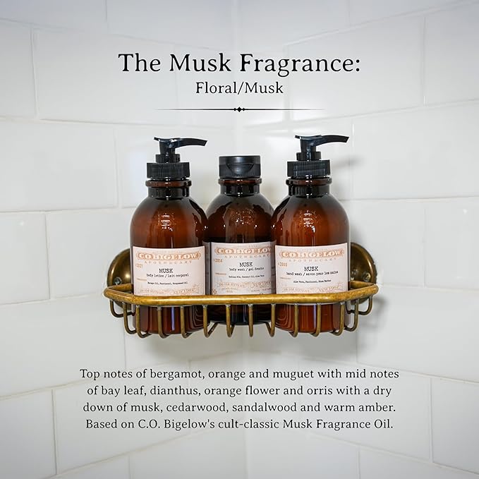 C.O. Bigelow Musk Hand Wash, Iconic Collection Liquid Hand Soap with Shea Butter, Glycerin, Aloe Vera, 10.5 Fl Oz