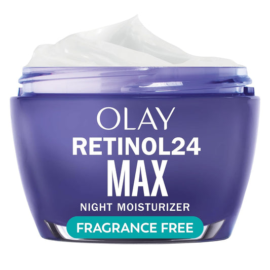 Retinol Face Moisturizer for Women – 24 MAX Anti-Aging Night Cream with Peptides & Glycerin, Fragrance-Free & Non-Greasy – Hydrating, Firming, Anti-Wrinkle Skincare for Fine Lines, 1.7 oz