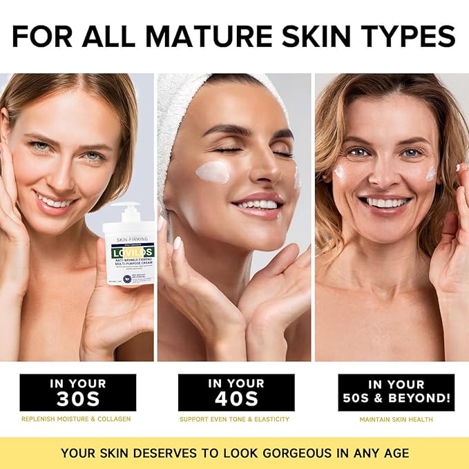 Lovilds Skin Tightener, Advanced Firming & Wrinkle-Reducing Cream, Lovilds Skin Firming Rejuvenating Cream, Skin Firming, Moisturizing and Anti-Wrinkle for all Skin Types (4 Bottle)
