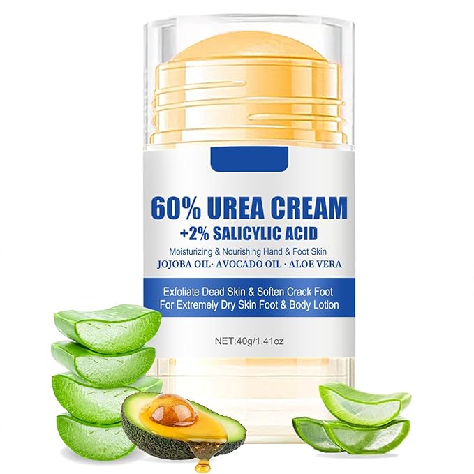60% Urea Hydrating and Anti-Cracking Foot Cream, Upgraded Moisturising and Relieves Cracking and Dryness Foot Cream, Foot Lotion Heel Stick Repairs and Hydrates Dry and Cracked Feet and Hand