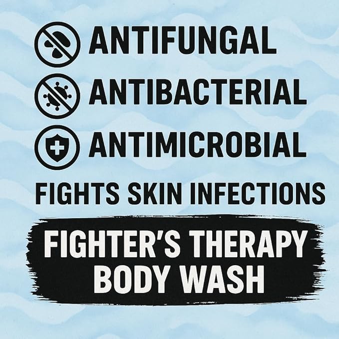Fighter's Therapy Body Wash | Cleans + Protects Skin | Aches, Pains, Soreness - Made for Fighters, Grapplers, and Athletes